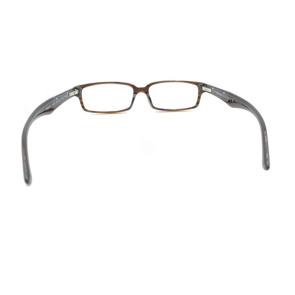 Prada VPR 01M ZXD-1O1 Striped Brown Eyeglasses Frames 54-15 140 Italy Designer - Picture 5 of 12